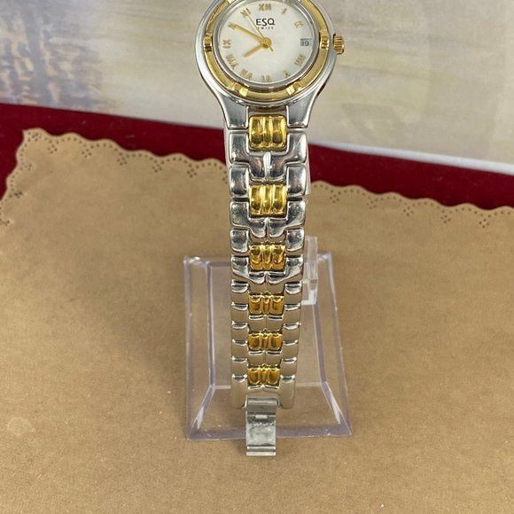 Vintage Esquire Movado Date Swiss Watch Two Tone main image 4